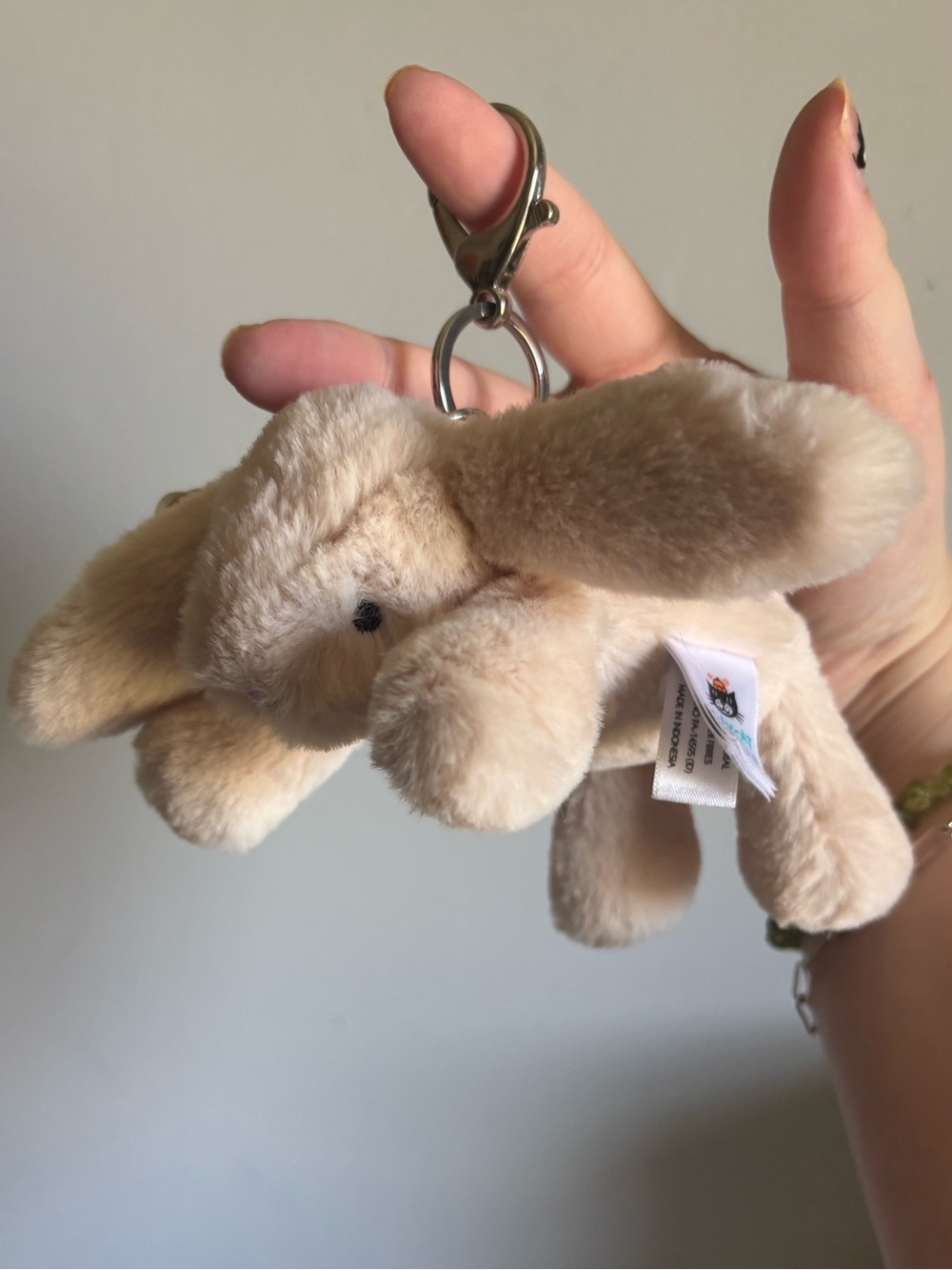 Jellycat smudge rabbit Keyring